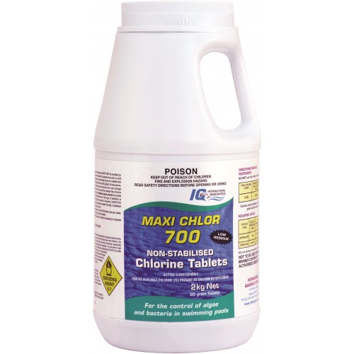 IQ Maxi Chlor 700 Calcium Hypochlorite Tablets